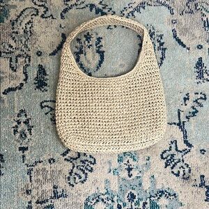 Elegant Cream Woven Tote Bag